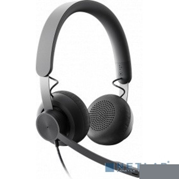 Logitech Zone Wired Teams черный матовый 1.9м накладные USB оголовье (981-000870)