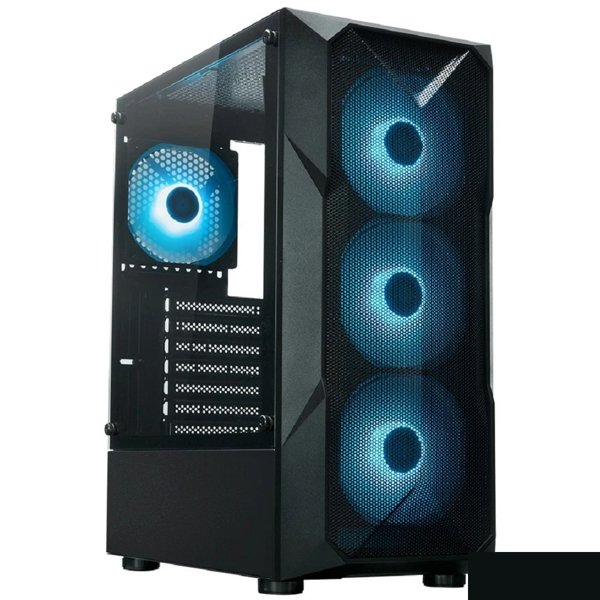 XASTRA Корпус  A304 4ARGB Black ATX/Mesh/half-size TG/4x120mm ARGB FC fans/ A304-4FC12A