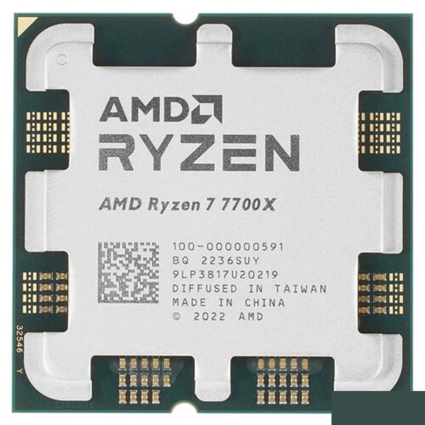 Товар с витрины. Протестирован. CPU AMD Ryzen 7 7700X OEM (100-000000591) {4,50GHz, Turbo 5,40GHz, RDNA 2 Graphics AM5}