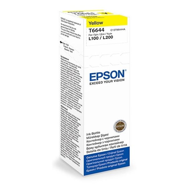EPSON C13T66444A/C13T664498   Чернила для L100 ( yellow) 70 мл