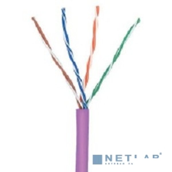 Кабель информационный Lanmaster TWT-5EUTP-NGLS кат.5е U/UTP не экранированный 4X2X24AWG PVC внутренний 305м фиолетовый