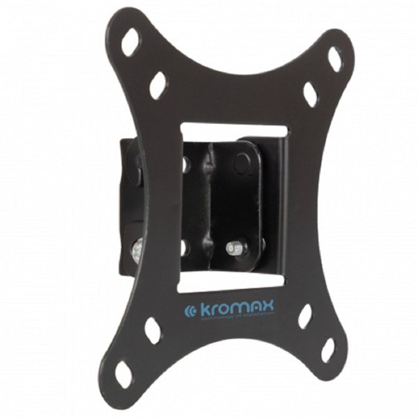 Kromax VEGA-6 new black, наст. для TV 15"-32", max 20 кг, 1 ст св., нак. +5° -15°, от ст. 30 мм, max VESA 100x100 мм.