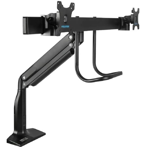 Kromax OFFICE-20 черный  Настольный кронштейн для двух мониторов 17"-35" (до 2х10кг)