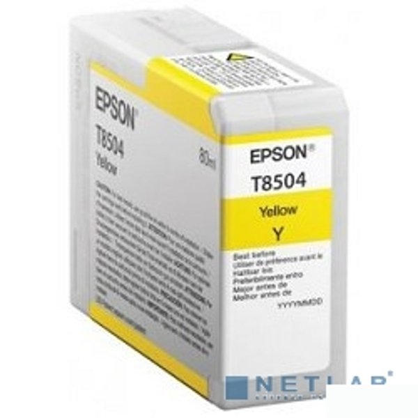 EPSON C13T850400 Картридж для SC-P800, жёлтый, 80 мл. (cons ink)