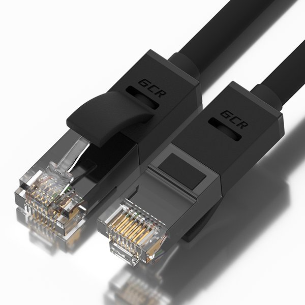 Greenconnect RJ45(m) - RJ45(m) Cat. 5e U/UTP PVC 3м чёрный