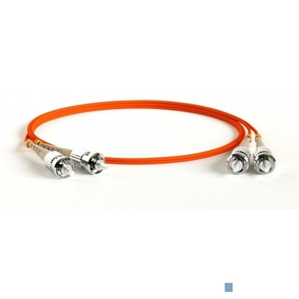 Hyperline FC-D2-50-ST/PR-ST/PR-H-1M-LSZH-OR Патч-корд волоконно-оптический (шнур) MM 50/125, ST-ST, 2.0 мм, duplex, LSZH, 1 м