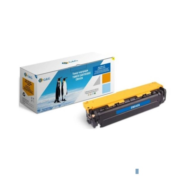Картридж G&G, аналог HP CB542A/125A/Canon 716 желтый 1.4k с чипом