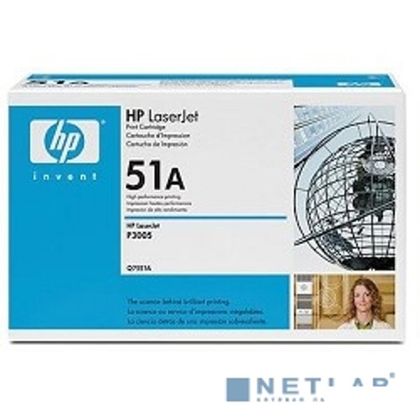 HP Q7551A Картридж ,Black{LaserJet P3005/M3027mfp/M3035mfp, Black, (6500 стр.)}
