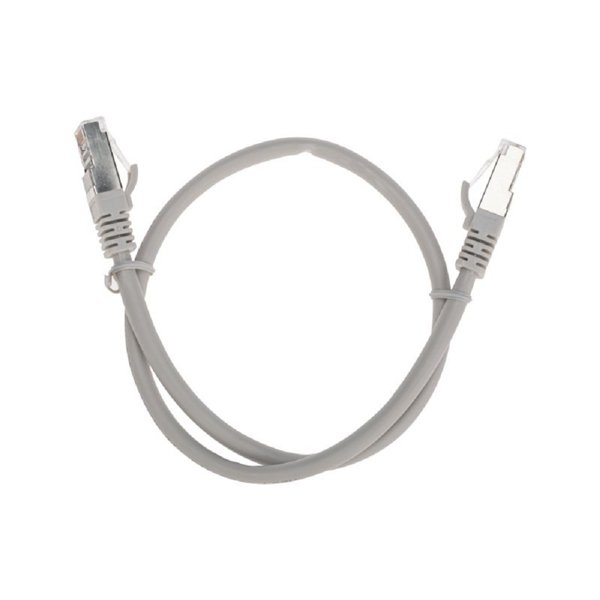 Rexant (02-0390-05) Патч-корд S/FTP, CAT 6A (10G), RJ45-RJ45, 28AWG, LSZH, серый, 0,5м