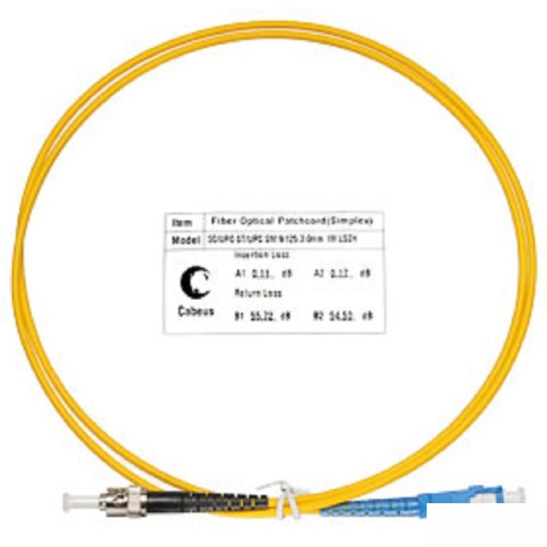 Cabeus FOP(s)-9-SC-ST-1,5m Шнур оптический simplex SC-ST 9/125 sm 1,5м LSZH