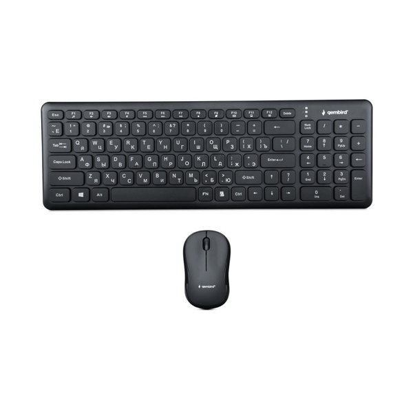 Комплект кл-ра+мышь беспров. Gembird KBS-9200, 2.4ГГц
