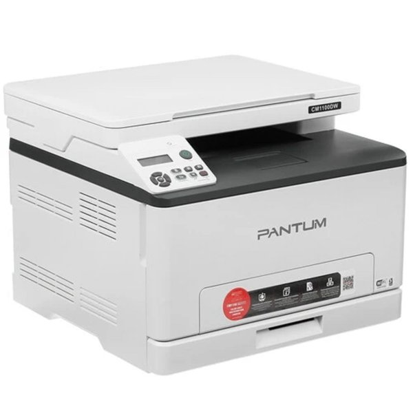 Pantum CM1100DW МФУ Лазерное цветное, P/C/S, A4, 18 стр/мин, 1200x600 dpi, 1 GB RAM, Duplex, paper tray 250 pages, USB, LAN, WiFi, start. cartridge 1000/700 pages