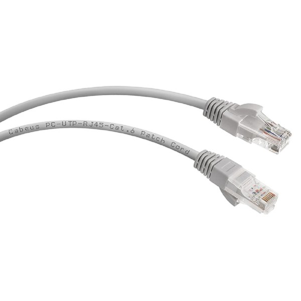 Cabeus PC-UTP-RJ45-Cat.6-0.5m Патч-корд UTP, категория 6, 0.5 м, неэкранированный, серый LSZH