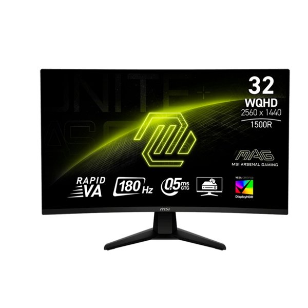 MSI MAG 31.5" 32CQ6F {VA Curved 2560x1440 180Hz 0.5ms 400cd HDMI DisplayPort}