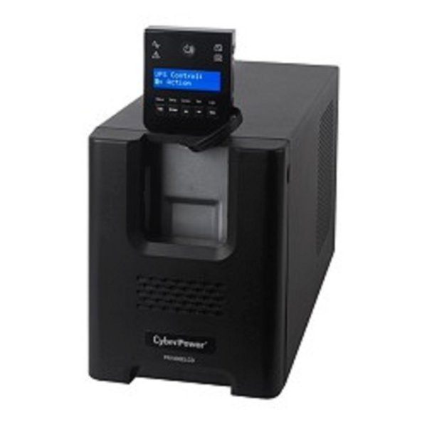 ИБП CyberPower PR1000ELCD {Line-Interactive, Tower, 1000VA/900W USB/RS-232/EPO/SNMPslot (8 С13) 12В/12 Ач х 2}