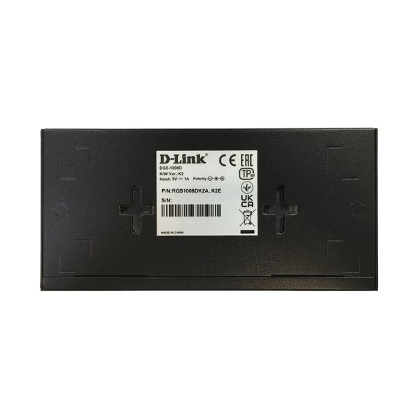D-Link DGS-1008D/R1A Неуправляемый коммутатор с 8 портами 10/100/1000Base-T