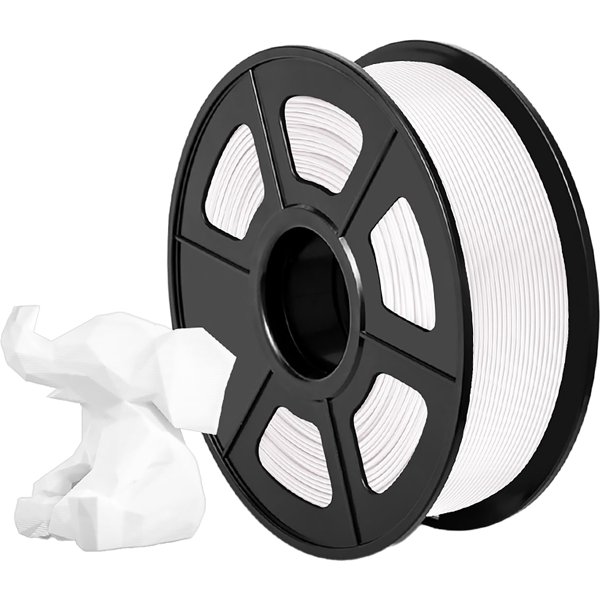 Филамент NVPRINT PLA White для 3D печати диаметр 1.75мм длина 330 метров масса 1 кг