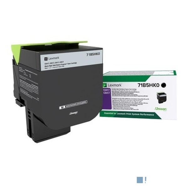 Тонер-Картридж Lexmark черного цвета повышенной емкости (в рамках программы возврата)CS417dn, CS517de, CX417dn, CX517de