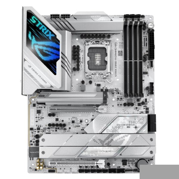 ASUS ROG STRIX Z890-A GAMING WIFI (Socket 1851, ATX, 4xDDR5(192GB), 1xPCIe 5.0x16/1xPCIe 4.0x16, 1xLAN (2.5GbE), Wi-Fi, BT, 4xSATA 6Gb/s, 5xM.2, 2xThunderbolt 4 (USB-C), 1xType-C, 7xUSB 3.2)