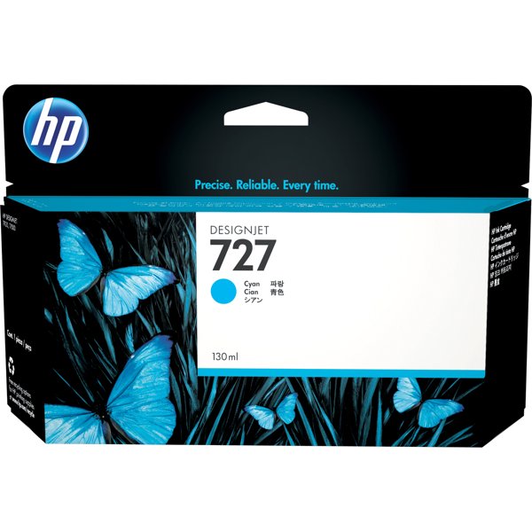 HP B3P19A Картридж №727, Cyan {Designjet T920/T1500, Cyan (130ml)}