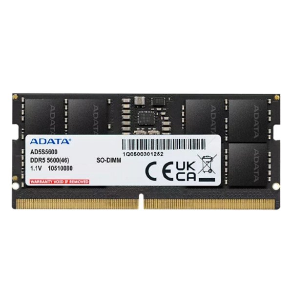 A-data DDR5 SODIMM 16GB 5600MHz AD5S560016G-S RTL PC5-44800 CL46 262-pin 1.1В single rank Ret