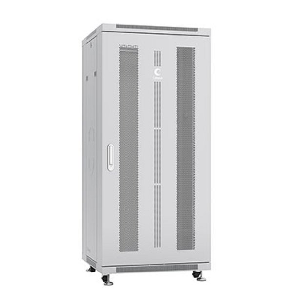 Cabeus ND-05C-27U60/100 Шкаф монтажный телекоммуникационный 19" напольный для распределительного и серверного оборудования 27U 600x1000x1388mm (ШхГхВ) передняя и задняя перфорированные двери, ручка с