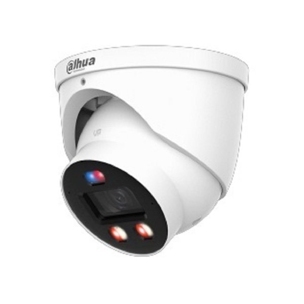 DAHUA DH-IPC-HDW3849HP-AS-PV-0280B-PRO Уличная купольная IP-видеокамера WizColor с ИИ и активным сдерживанием 8mp, 1/1.8” CMOS, объектив 2.8мм, видеоаналитика, ИК 30м, LED 30м, IP67