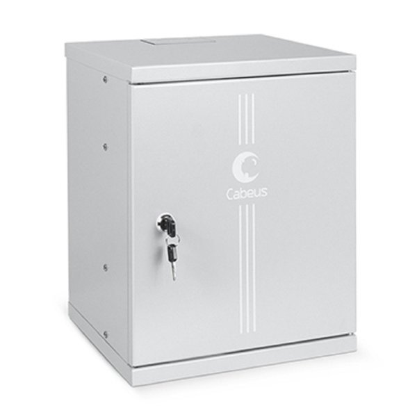 Cabeus WSC-8Um Шкаф телекоммуникационный настенный 10" 8U 326x300x405mm (ШхГхВ) дверь металл