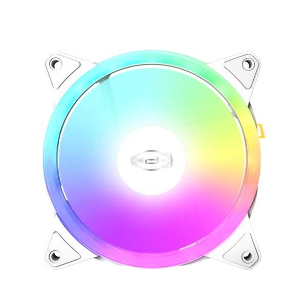 Кулер для корпуса/ PCCooler F3 T120 ARGB WH (120x120x25mm, 4-pin PWM, ARGB, 46CFM, 21.6dBA, 1800RPM, White)