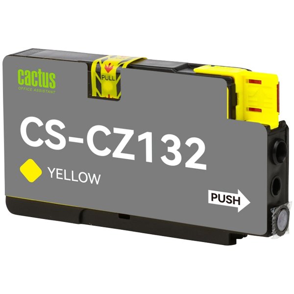 Cactus CZ132A  Картридж № 711  (CS-CZ132)  для HP Designjet T120/520, жёлтый, с чипом