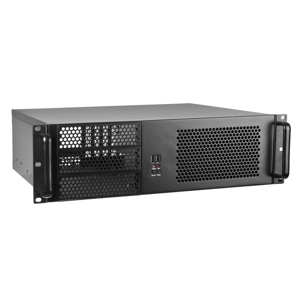 Exegate EX264945RUS Серверный корпус Exegate Pro 3U390-08 <RM 19",  высота 3U, глубина 390, БП 700ADS , USB>
