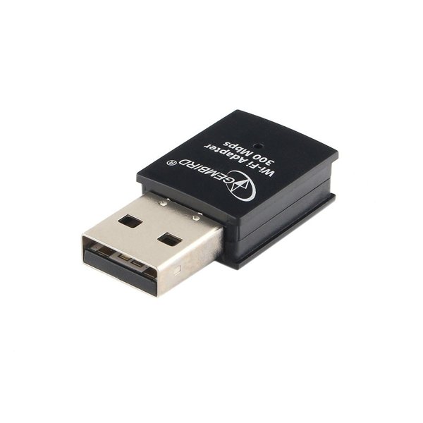 Gembird Сетевой адаптер WiFi 300 Мбит, мини, USB, 802.11b/g/n, RTL8192EU (WNP-UA-005)