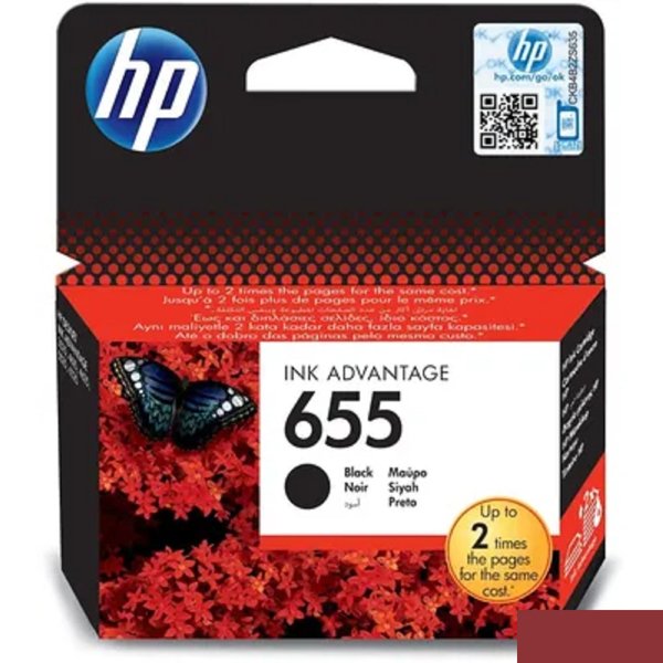 HP CZ109AE Картридж №655, Black {DeskJet IA 3525/5525/4615/4625, Black}
