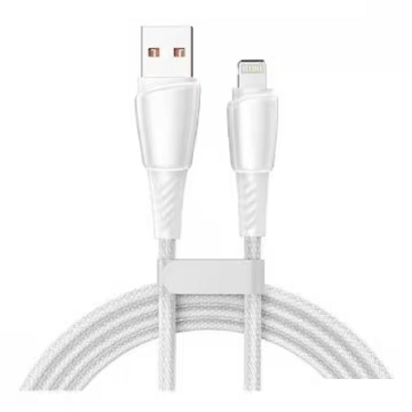Rexant (18-7061) Кабель USB-A – Lightning для Apple, 2,4А, 1м, в белой нейлоновой оплетке