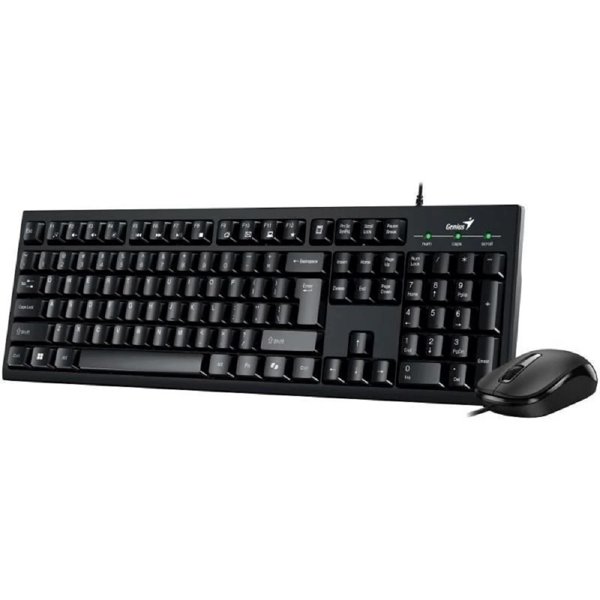 Комплект проводной Genius KM-100SE клавиатура+мышь, USB. Цвет: черный (31330009402)