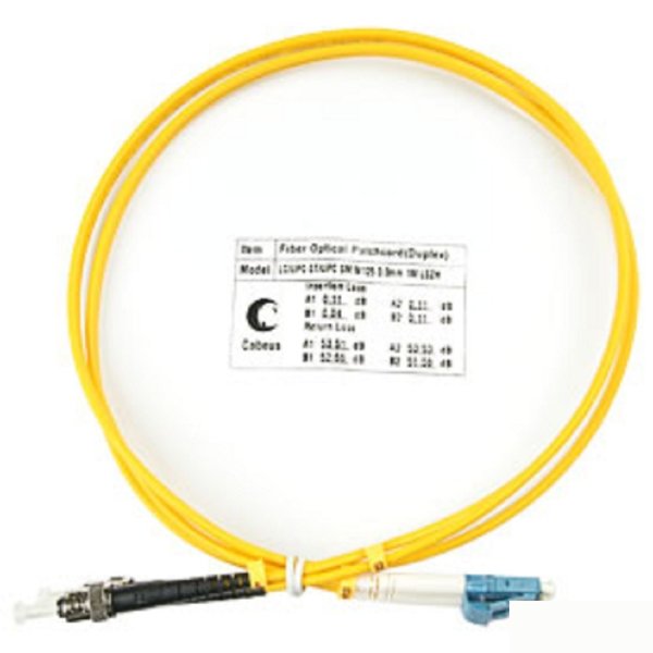 Cabeus FOP(d)-9-LC-ST-1,5m Шнур оптический duplex LC-ST 9/125 sm 1,5м LSZH