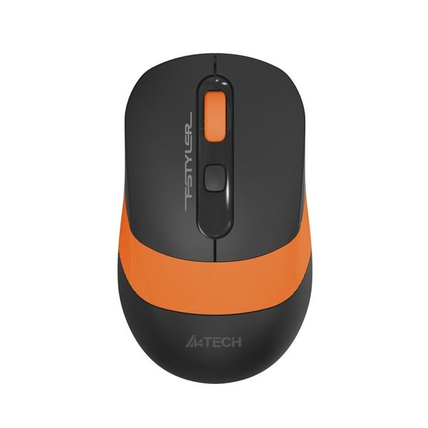 Мышь A4Tech Fstyler FG10S черный/оранжевый оптическая (2000dpi) silent беспроводная USB для ноутбука