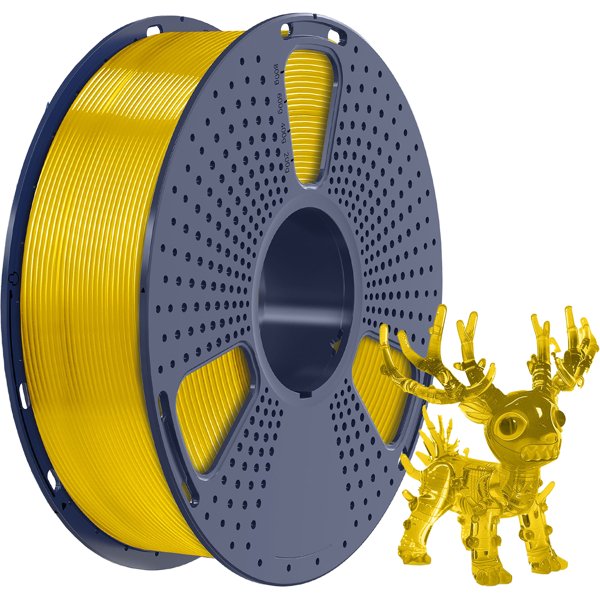 Филамент NVPRINT PLA+ Trasparent Yellow для 3D печати диаметр 1.75мм  длина 330 метров  масса 1 кг