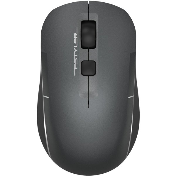 Мышь Wireless A4Tech Fstyler FB26CS Air2 серая/черная, оптическая (2000dpi), BT/Radio, USB, для ноутбука, (4but) (2011600)