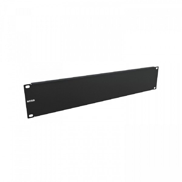 NTSS Панель 2U заглушка NTSS, крепление 19 2U, черный RAL 9005 NTSS-FUB-2U-BL