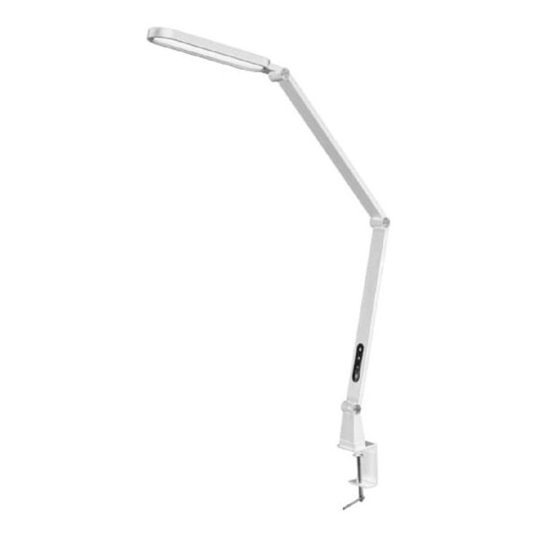 Camelion KD-860 C01 белый LED(Свет-к наст.,на струбц., 13Вт,230В,850лм,сенс.рег.ярк и цвет.темп.)