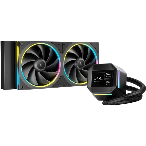 СЖО Deepcool LM240 ARGB Soc-AM5/AM4/1200/1700/1851 черный 4-pin 19-36dB Al LCD 220W 1404gr Ret (R-LM240-BKDMMC-1)