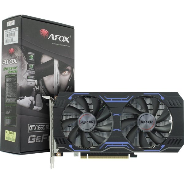 Видеокарта AFOX GTX1660 SUPER 6GB 192 bit GDDR6 DP/DVI/HDMI ATX 2FAN  (AF1660S-6144D6H1-V4) RTL