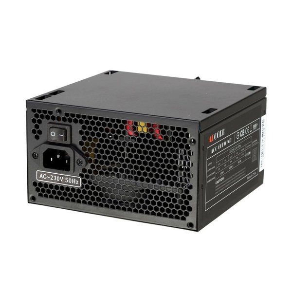 Accord ATX 600W ACC-600W-NP (20+4pin) 120mm fan 4xSATA [acc-600-np]