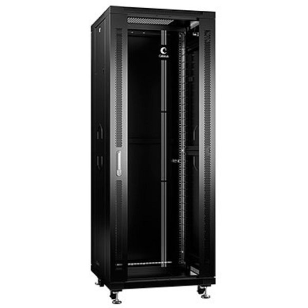 CABEUS SH-05C-37U60/100-BK ШКАФ МОНТАЖНЫЙ ТЕЛЕКОММУНИКАЦИОННЫЙ 19" НАПОЛЬНЫЙ ДЛЯ РАСПРЕДЕЛИТЕЛЬНОГО И СЕРВЕРНОГО ОБОРУДОВАНИЯ 37U 600X1000X1833MM ПЕРЕДНЯЯ СТЕКЛЯННАЯ И ЗАДНЯЯ СПЛОШНАЯ МЕТАЛЛИЧЕСКАЯ ДВ