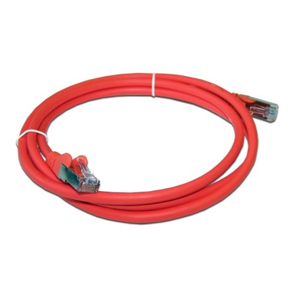 Патч-корд LANMASTER LSZH FTP кат.6A, 5.0 м, красный