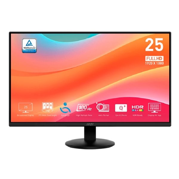 MSI PRO 24.5" MP252L {IPS 1920x1080 100Hz 4ms 250cd HDMI DisplayPort Tilt External}