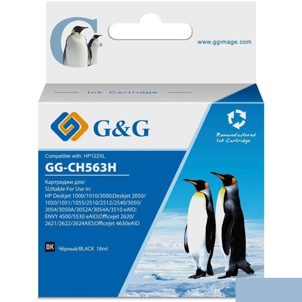 Картридж струйный G&G GG-CH563H черный (18мл) для HP DJ 1050/2050/2050s