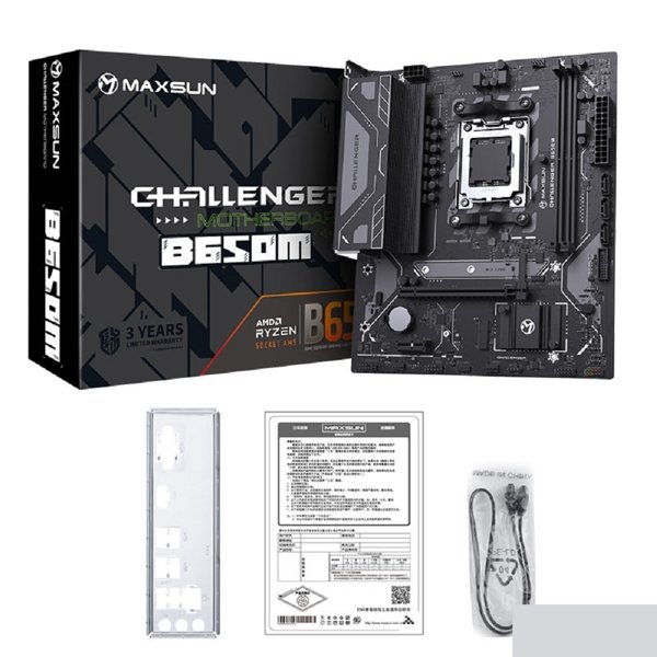 MAXSUN MS-Challenger B650M V2 (Socket AM5, mATX, 2*DDR5, HDMI/DP, 4*SATA3, 1*M.2, 1*PCIEx16/1*PCIEx1, 2*USB2.0, 4*USB 3.2 Gen1, LAN 1*1G, RTL)
