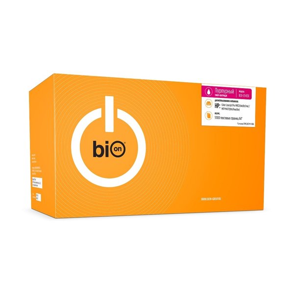 Bion CF413X Картридж для HP {Color Laserjet Pro M452dw/452dn/452nw/MFP M477fdn/M477fnw/M477dw/M377fdw/377fdn} (5000  стр.) Пурпурный, с чипом